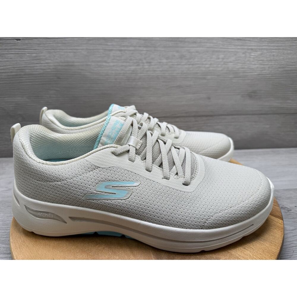 Skechers Go Walk Arch Fit Elinda Sneakers Beige Natural A209 Womens 10